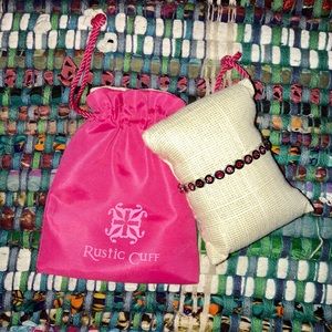 💋 RUSTIC CUFF - Angeline Silver - Pink Game Day